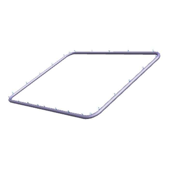 door gasket,503x371mm, 27 clips