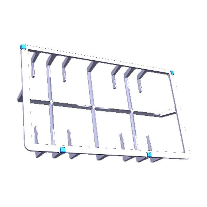 grid, pan support, left