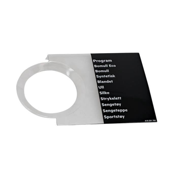 programme plate,knob,adhesive,NO