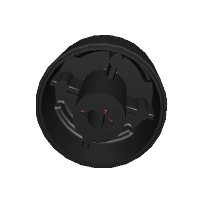 knob, white