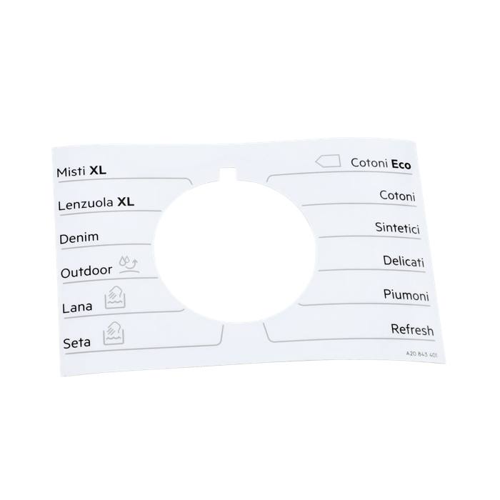 programme plate,knob,adhesive,IT