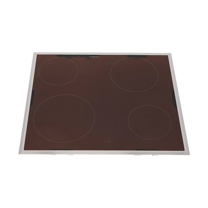 Glasplatte mit Rahmen,Inox,Zanker,576x506mm