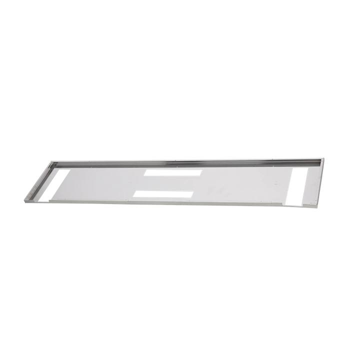 painel vidro, central, inox, skyline 1145,9x251