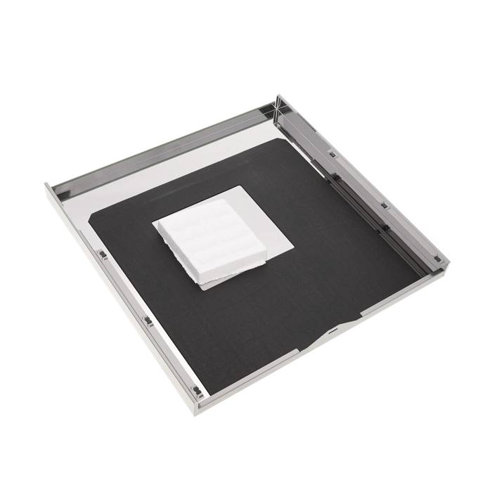 buitenpaneel deur, inox, 60