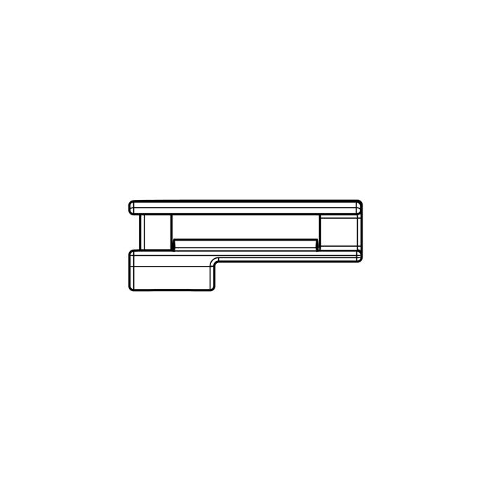 holder, glass shelf, left,