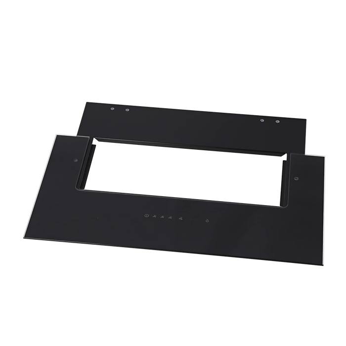glass panel,assembly,lower,550x300mm,Black