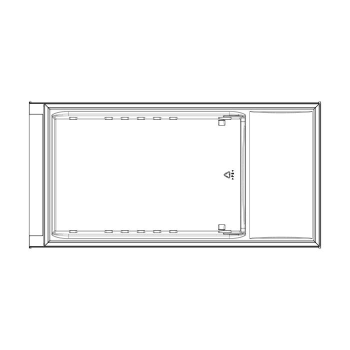 KÜHLSCHRANKTÜR,INOX,LCD,590,5X