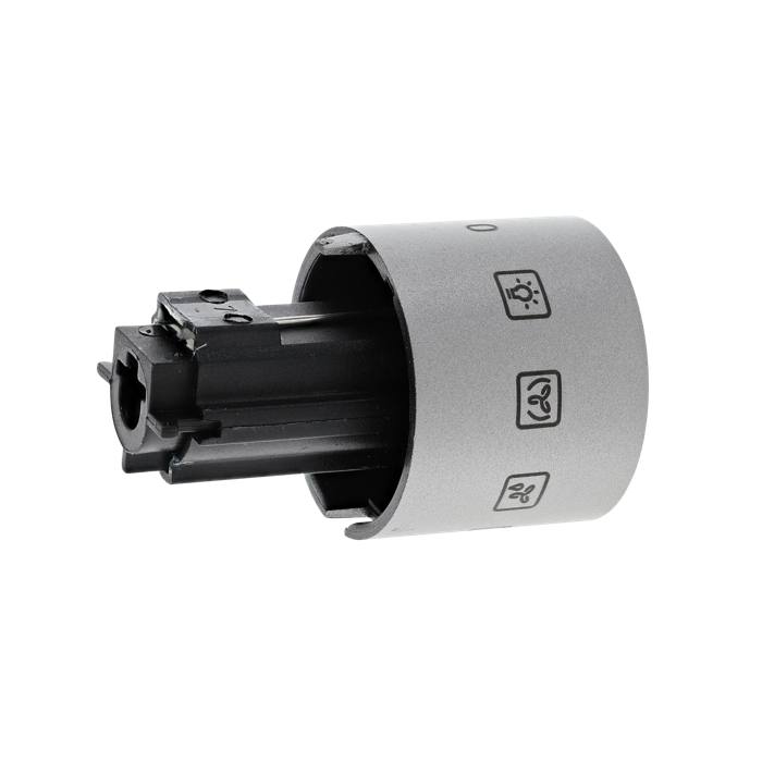 KNEBEL,FUNKTIONEN,INOX,8+0