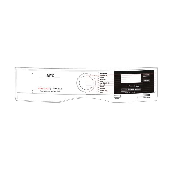 control panel, white, AEG