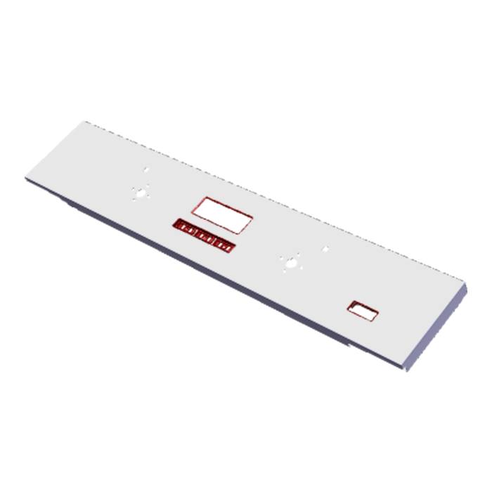 BEDIENBLENDE,INOX,60CM, SET, 2