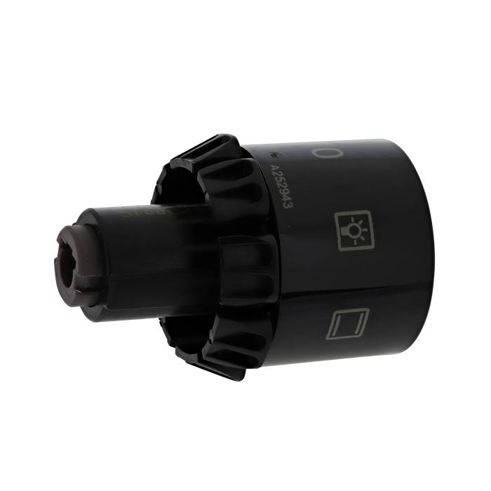 knob, function, black, 6+0, TO