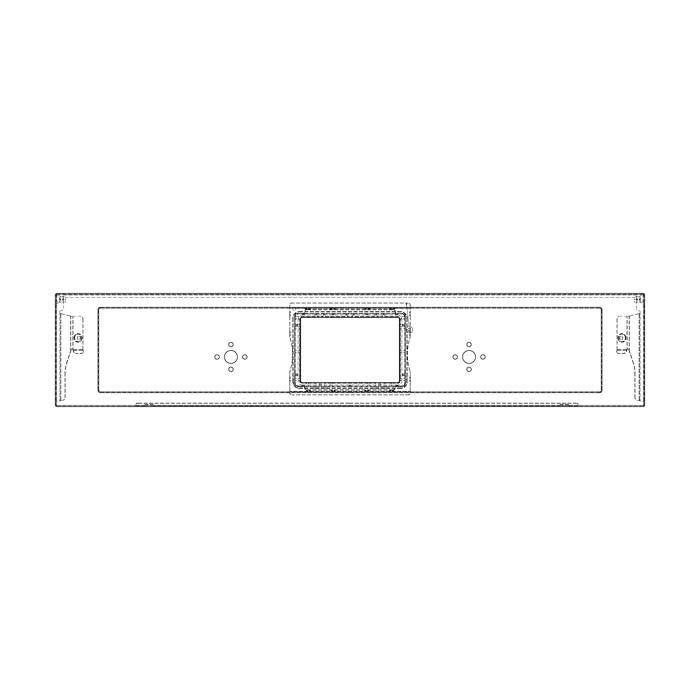 BEDIENBLENDE,INOX,60CM, LUX, 2