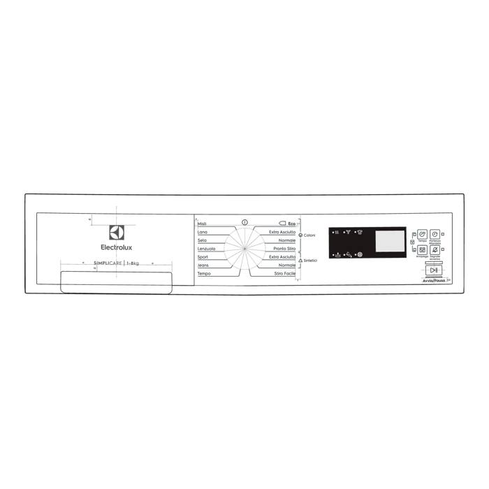 BEDIENBLENDE,WEISS,ELECTROLUX,