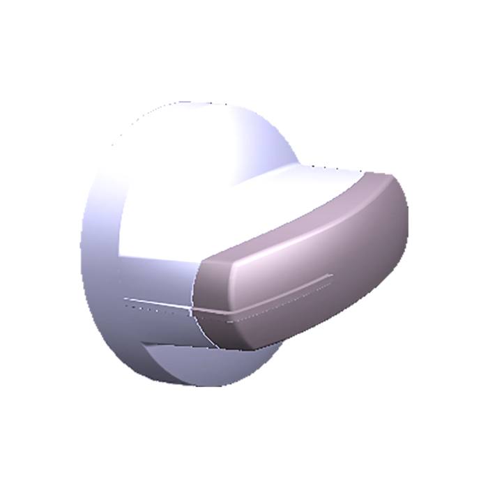 White Hob Control Knob