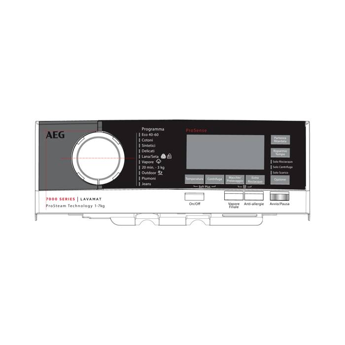panel holder, white, AEG