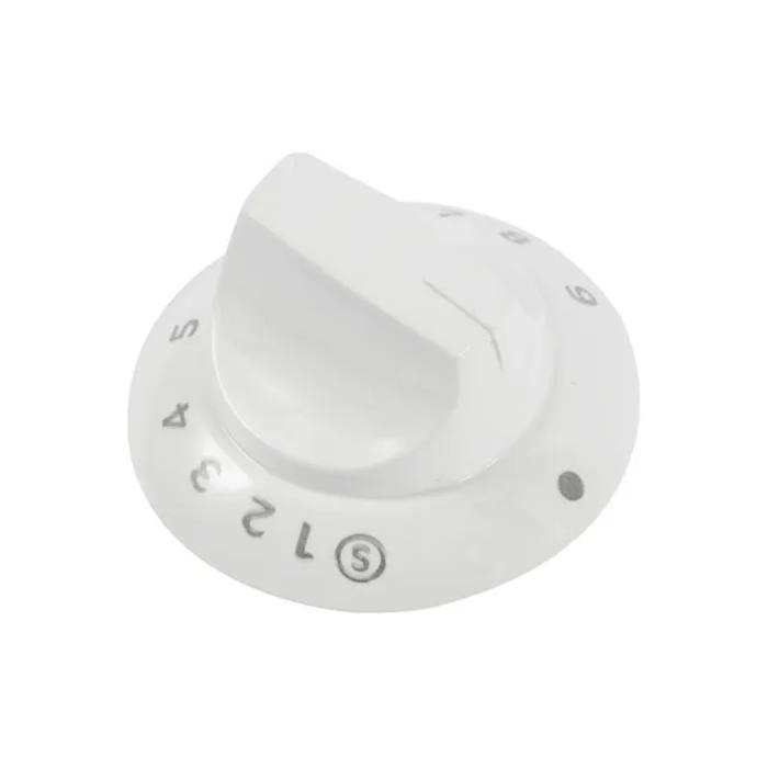 White Main Oven Control Knob