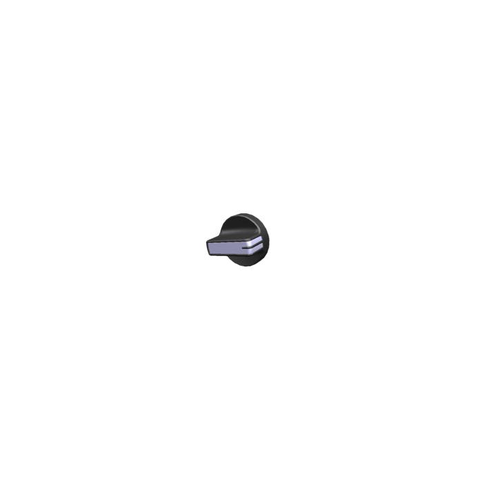 knop, zwart,