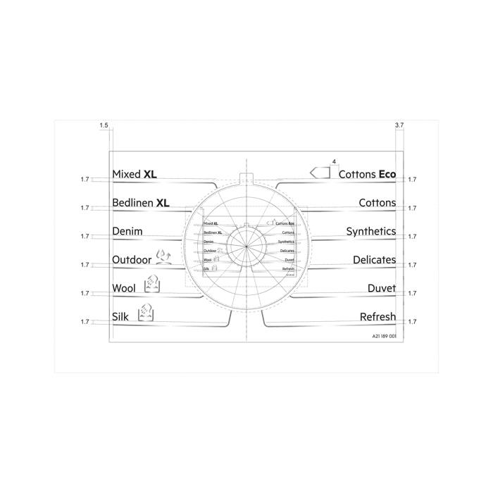 programme plate,knob,adhesive,DE