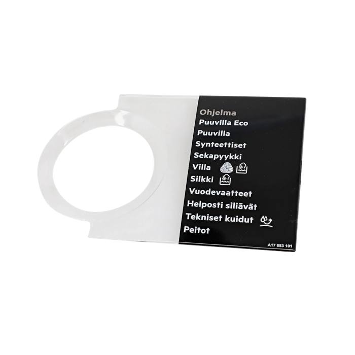 programme plate,knob,adhesive,FI