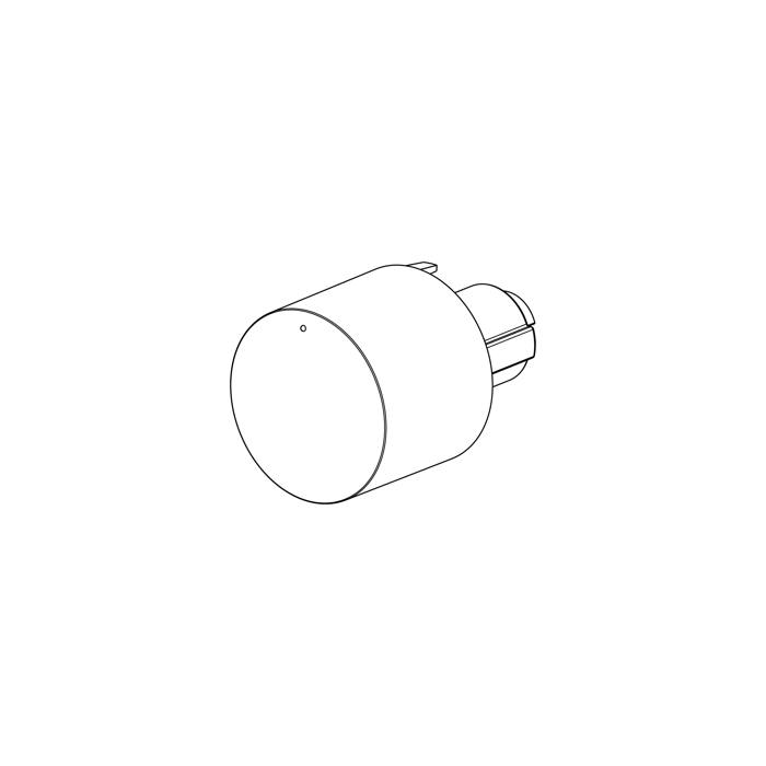 knob, thermostat, inox, 0-275°C