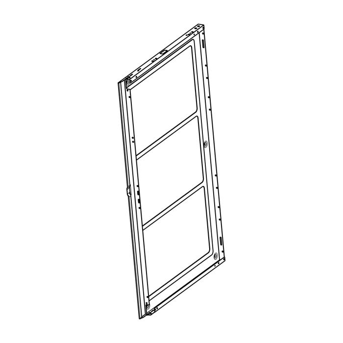 side panel,right,inox,509.3x819mm