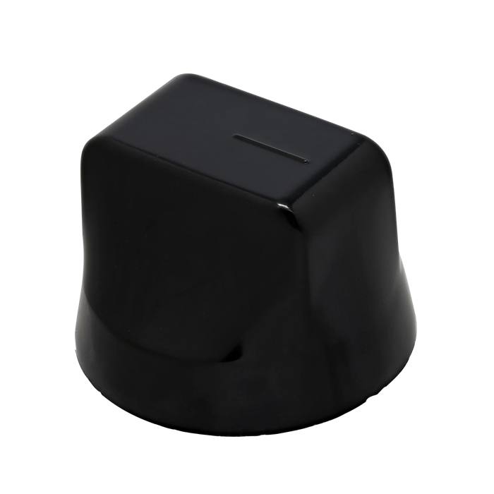 knob, gas, black