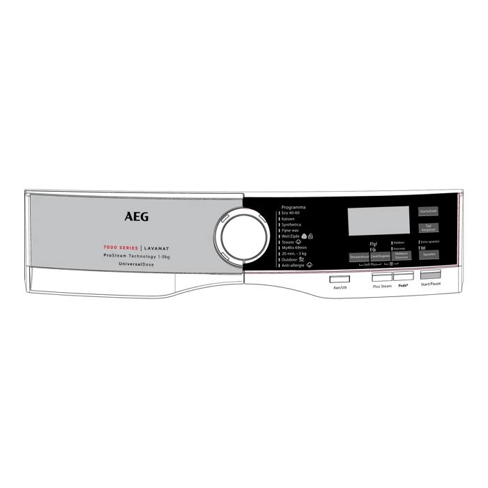 control panel, white, AEG