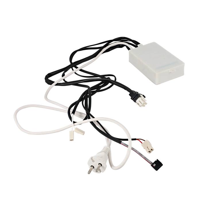 assembly, main electronic board, power cable