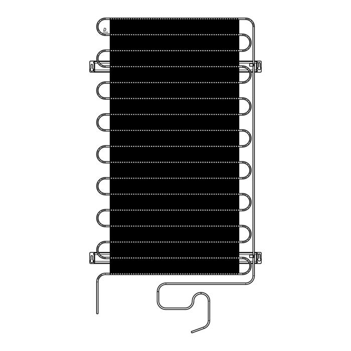 condenser, complete, 538x800mm