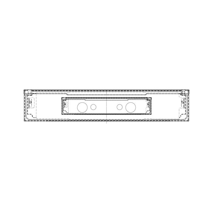 BEDIENBLENDE,INOX,60CM,LUX,2K