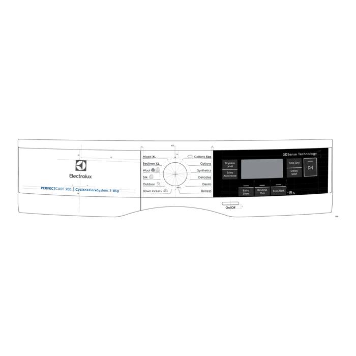 control panel, white, Electrolux