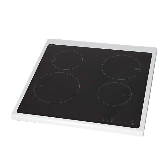 cooking top with frame, white, 596x600mm