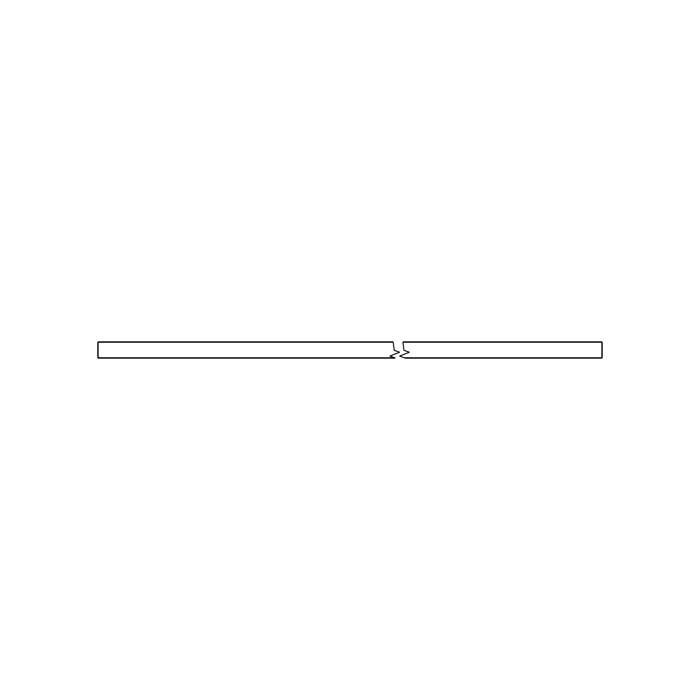 list kant-, hylla glas-, 459,5mm