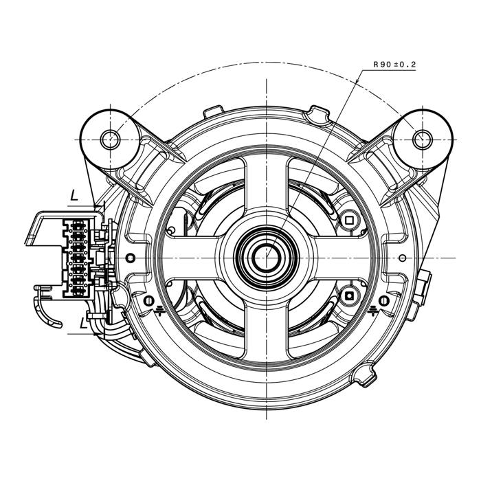 moteur, commutateur, universel, 230-240V,50Hz,Ø21,5