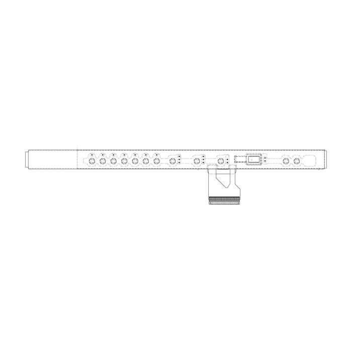touch panel, control and display board, white