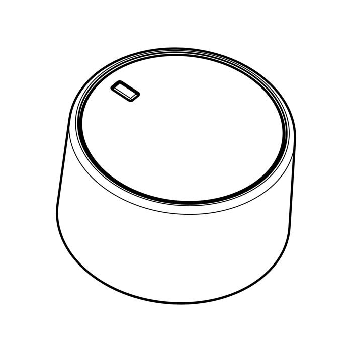 knob, black