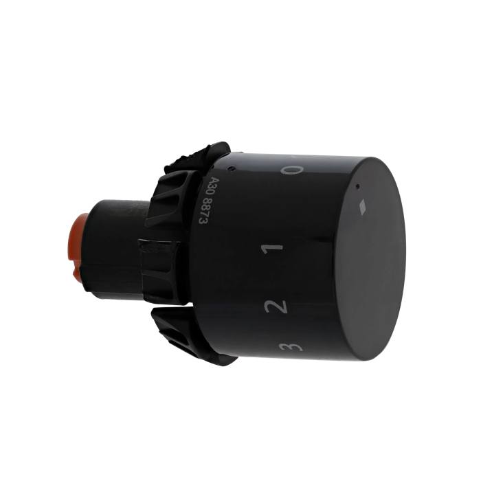 knob, double energy regulator, black, 9-0