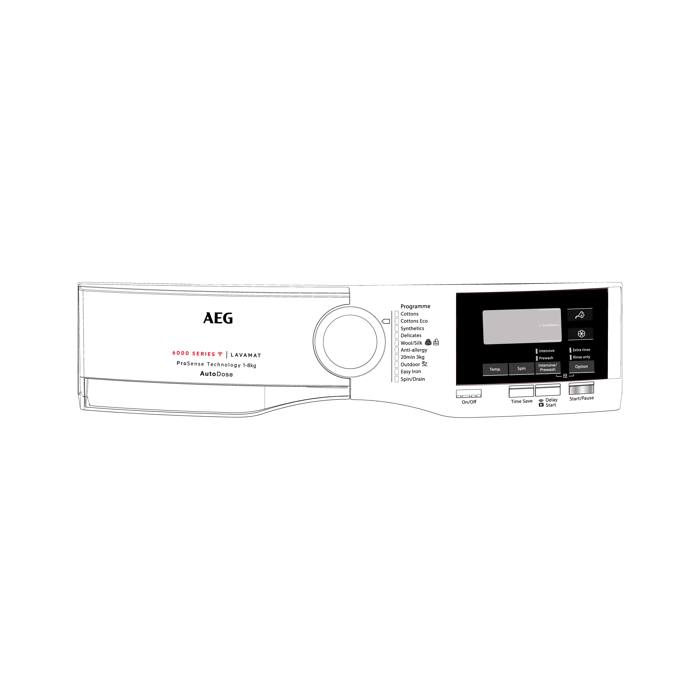 control panel, white, AEG