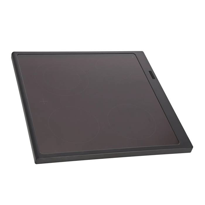 cooking top with frame, mat black, 596x600mm