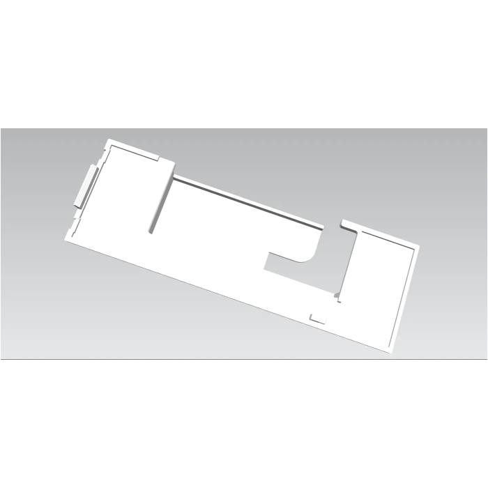 cover, hinge, left, 7802, 124.8x42mm