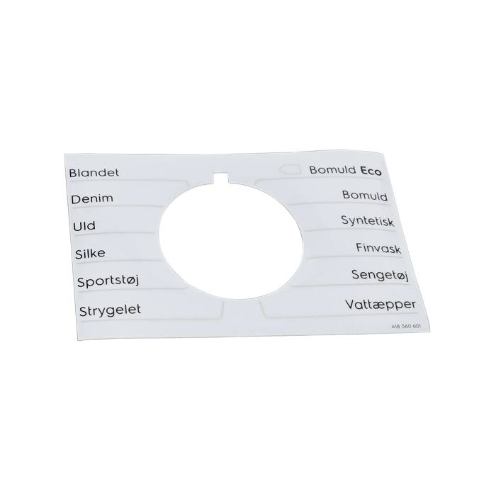 programme plate,knob,adhesive,DA