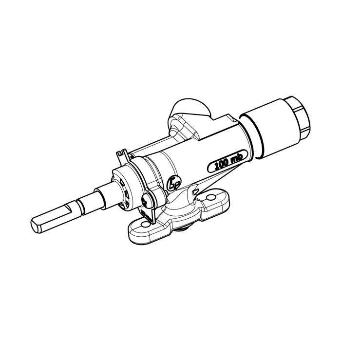 gas tap, grill, 1-way,