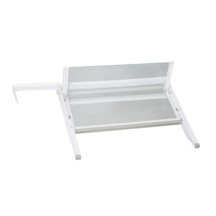 glass shelf, complete, folding, 635x394.5mm