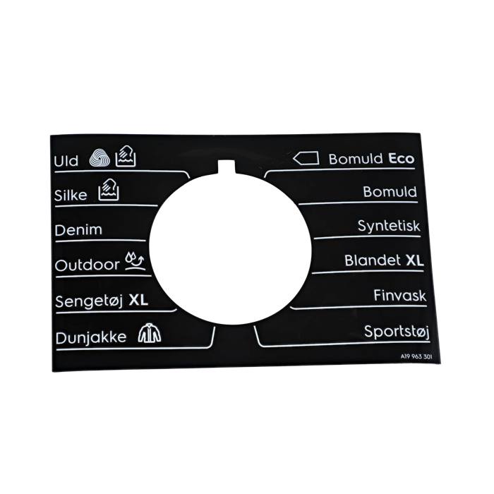 programme plate,knob,adhesive,DA