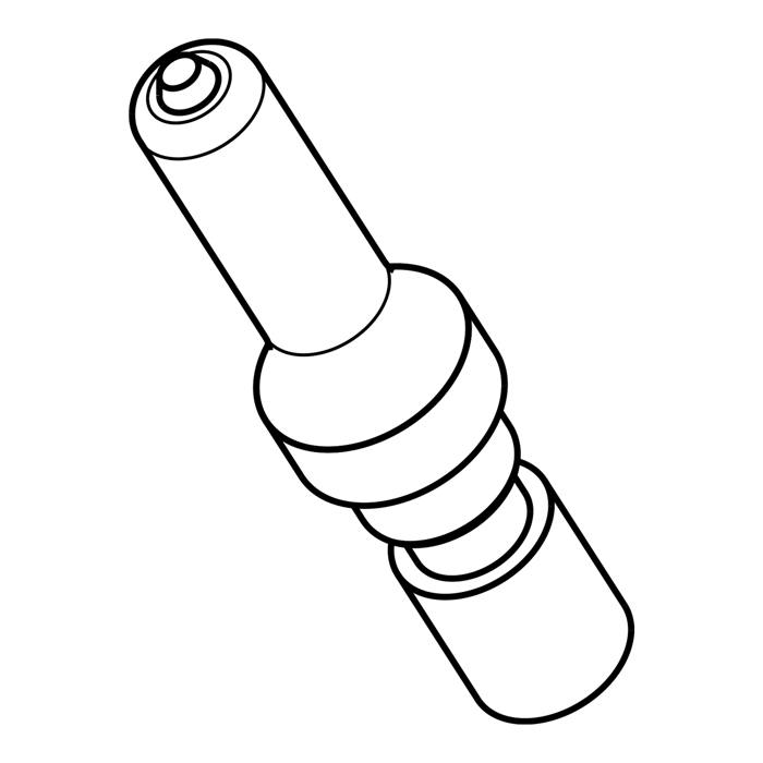 bougie,allumage,brûleur triple couronne,L=750mm