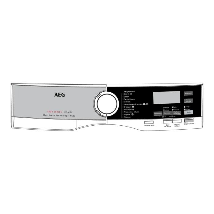control panel, white, AEG