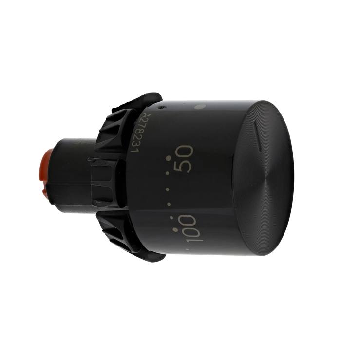 KNEBEL,THERMOSTAT,SCHWARZ,0-25