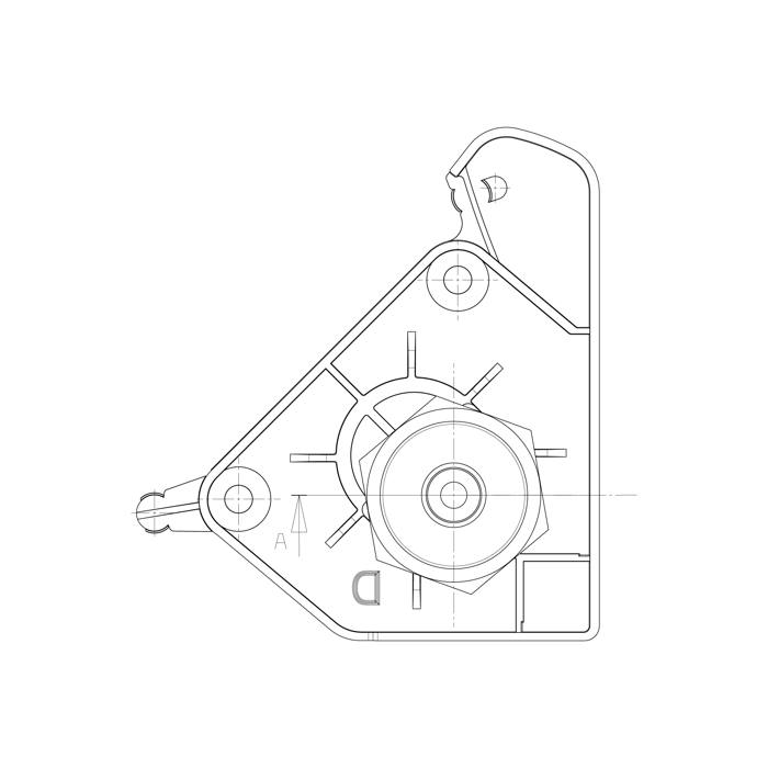 foot support, rear, right