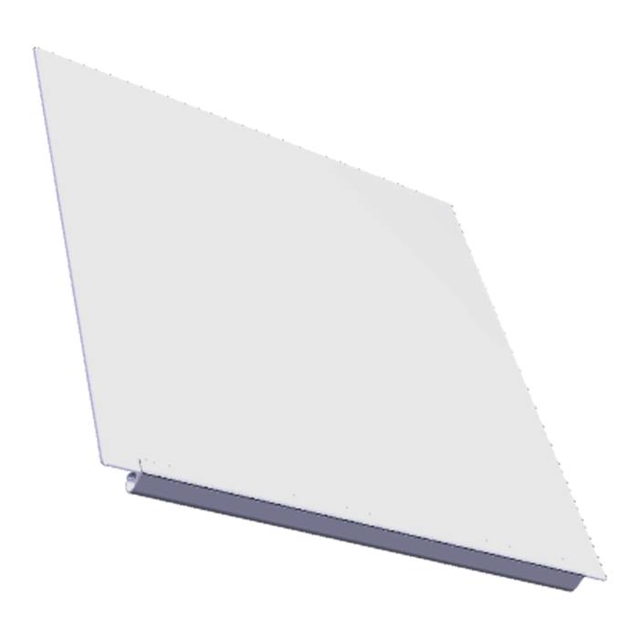 lid, glass, assembly, 566x565mm