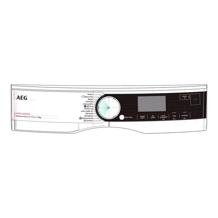 control panel, white, AEG, CS